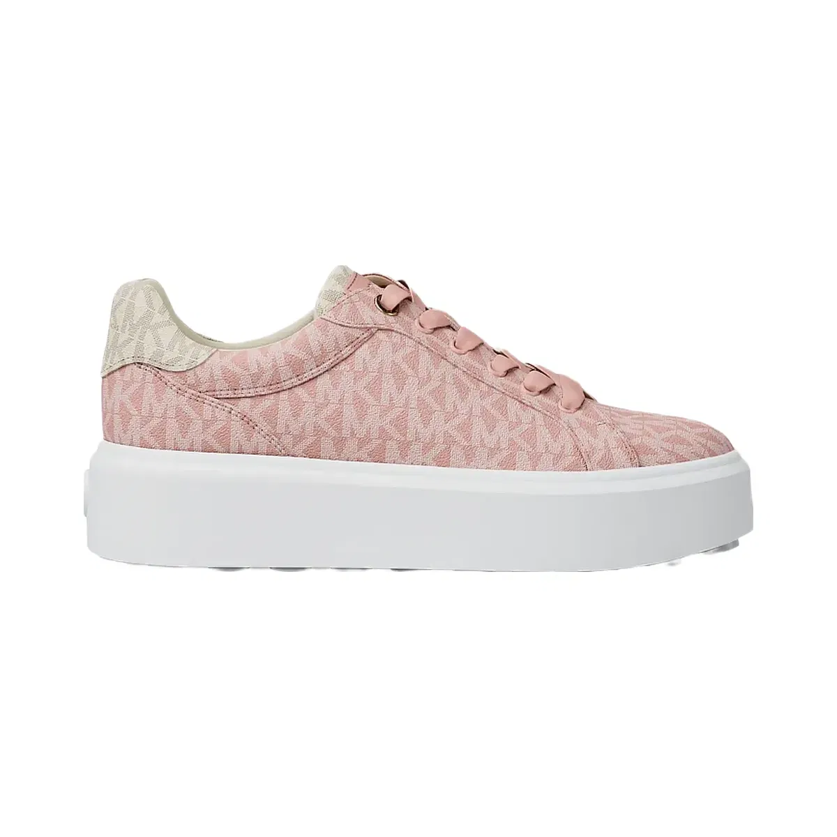 Michael Kors Romey Two-Tone Logo Platform Sneaker Powder Blush