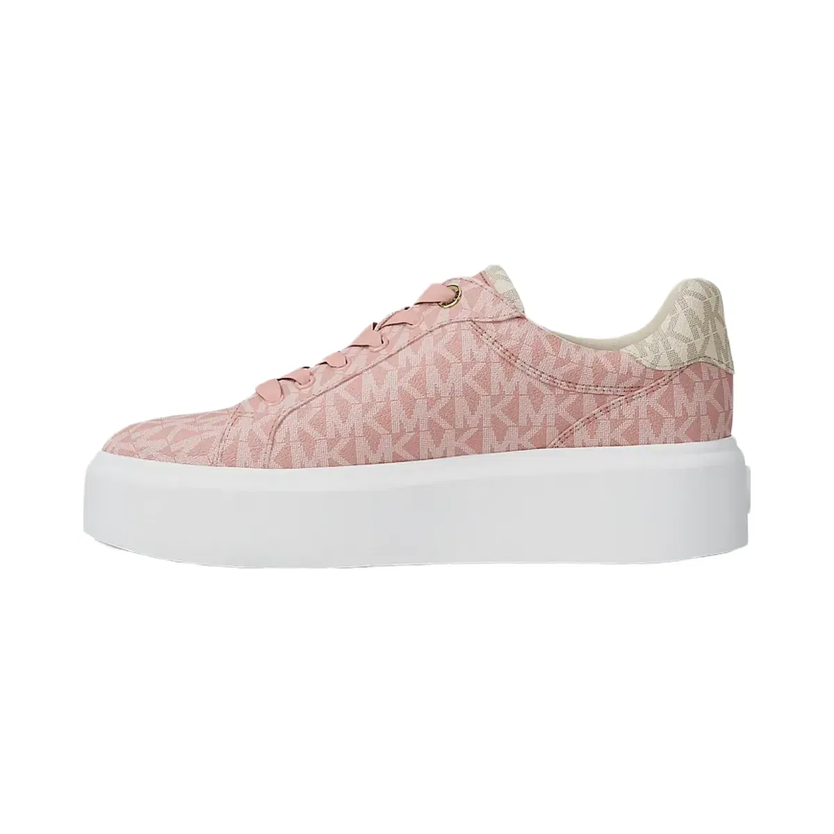 Michael Kors Romey Two-Tone Logo Platform Sneaker Powder Blush