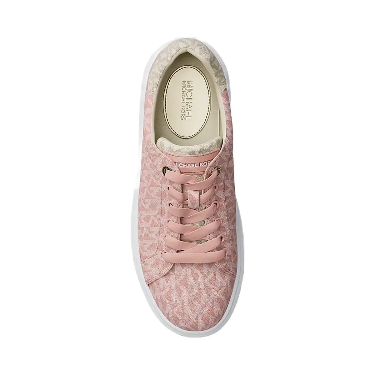 Michael Kors Romey Two-Tone Logo Platform Sneaker Powder Blush