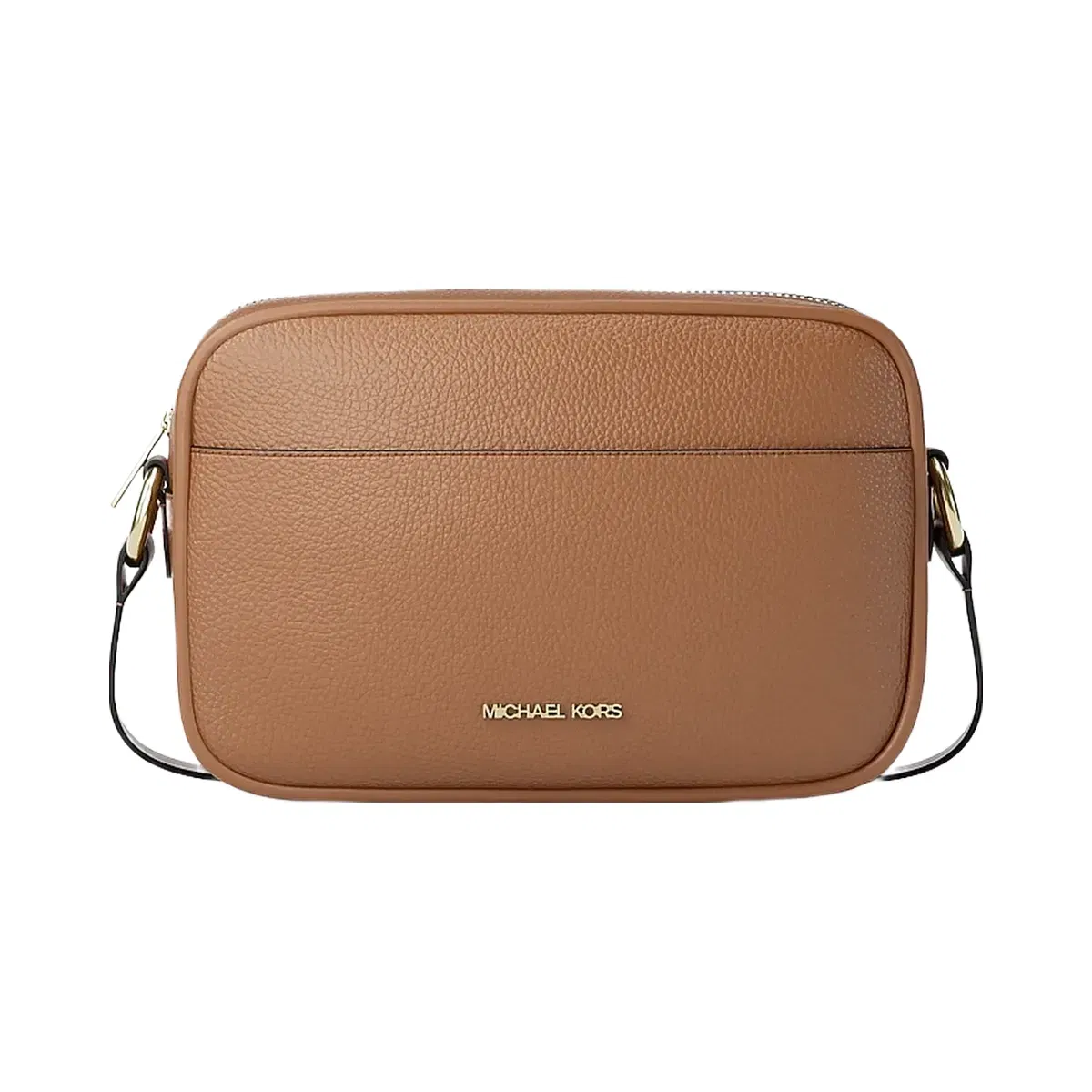 Michael Kors Jet Set Large Pebbled Leather Camera Crossbody Bag Luggage