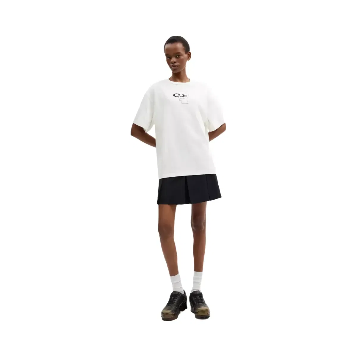 Coach x Brain Dead Head T-Shirt In Organic Cotton in White