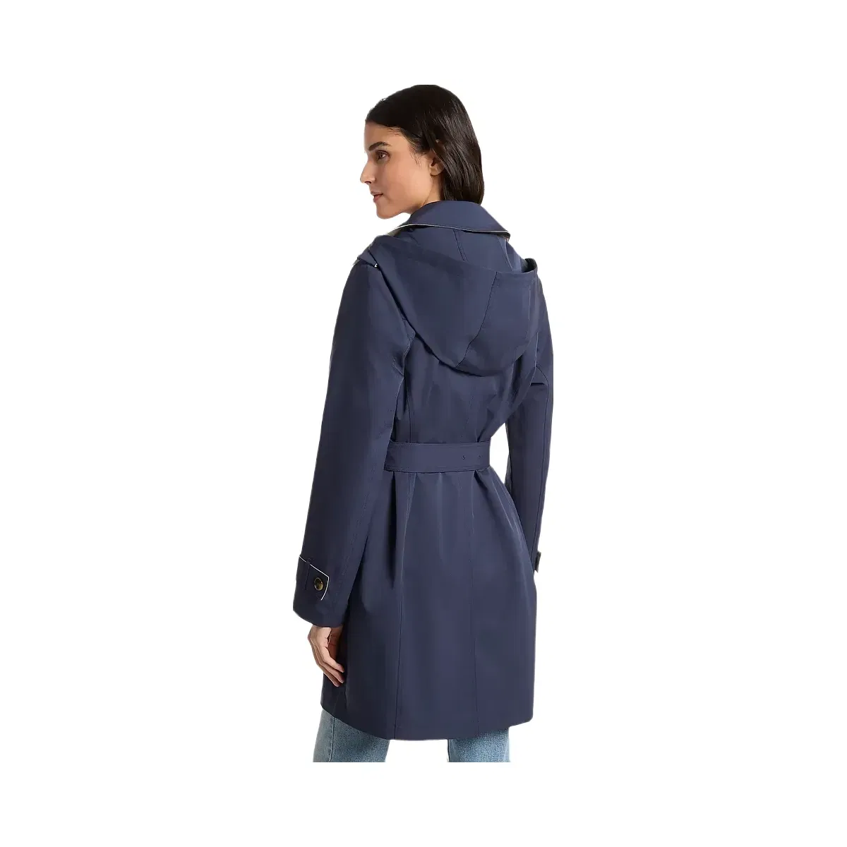 Michael Kors Belted Trench Coat Midnightblue