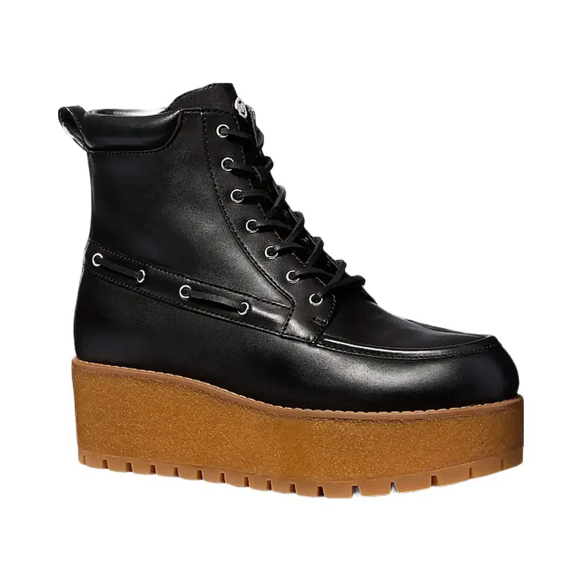 Michael Kors Kenny Leather Platform Boot Black