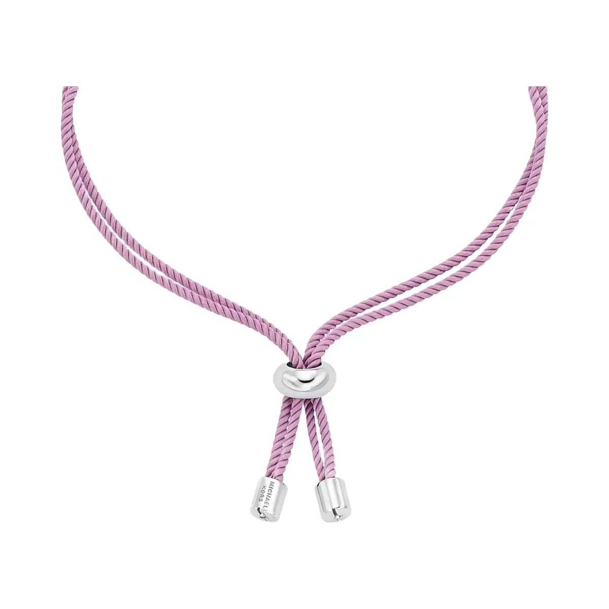 Michael Kors Horsebit Corded Slider Bracelet Silver/Lilac