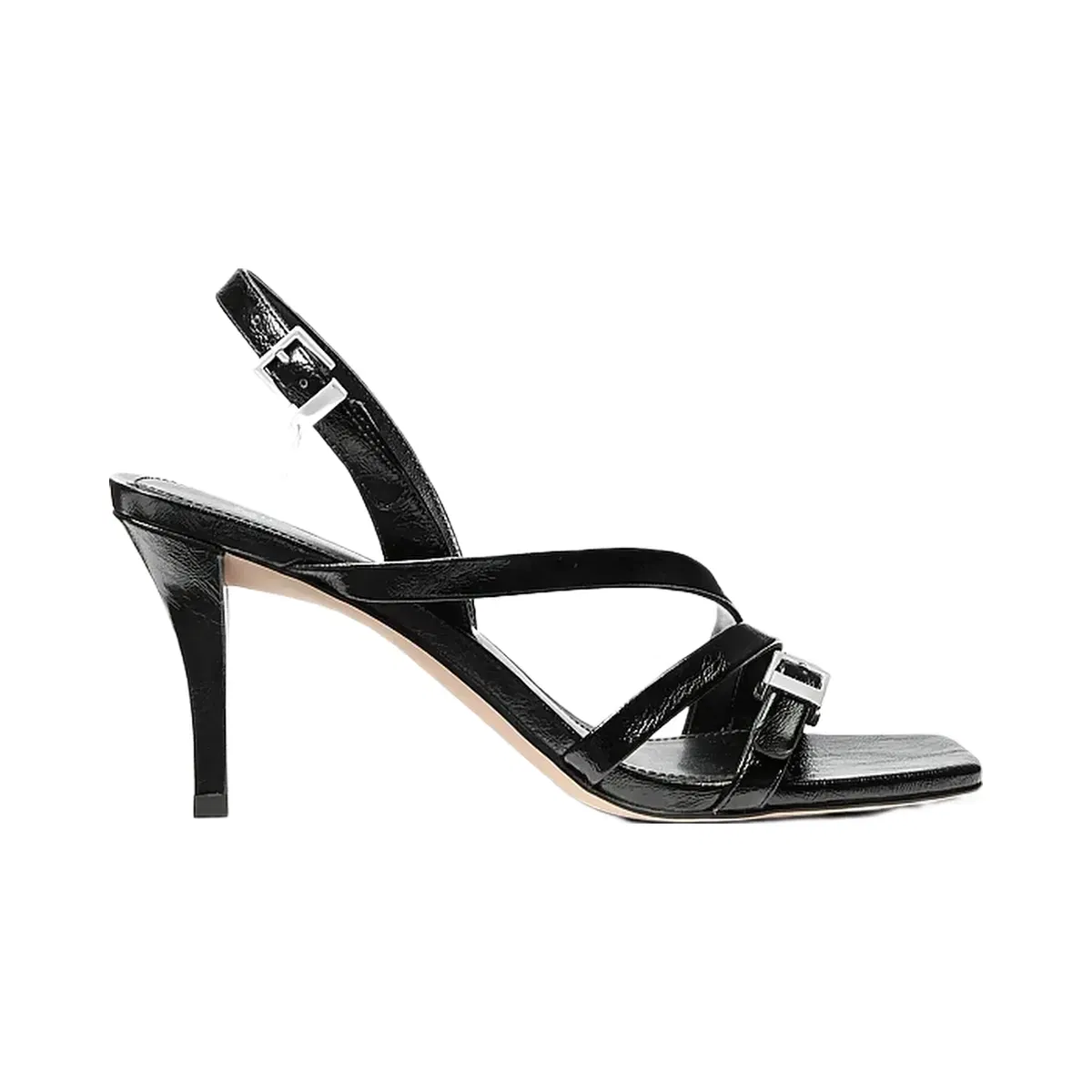 Michael Kors Yvette Crackled Sandal Black