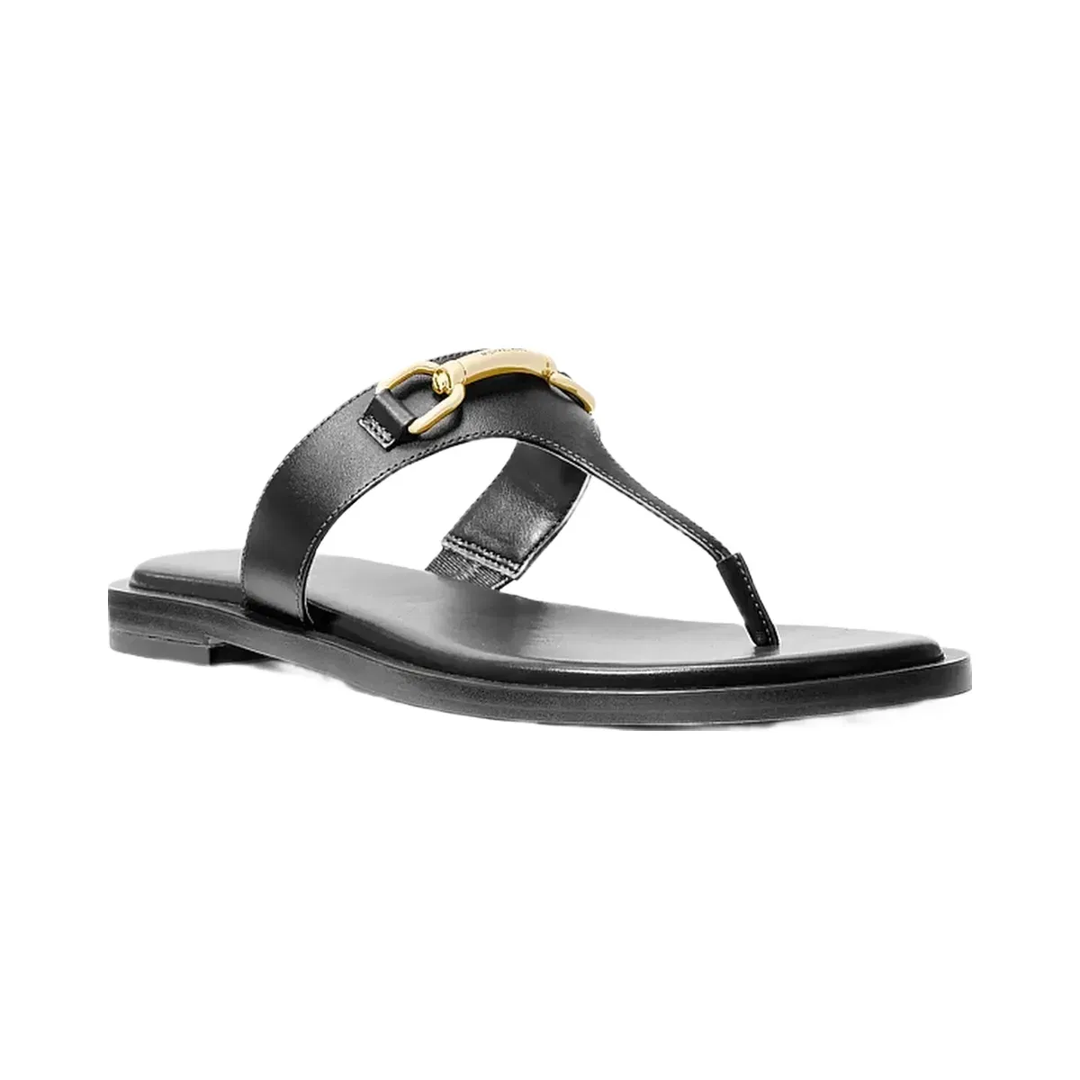 Michael Kors Carson Leather Sandal Black