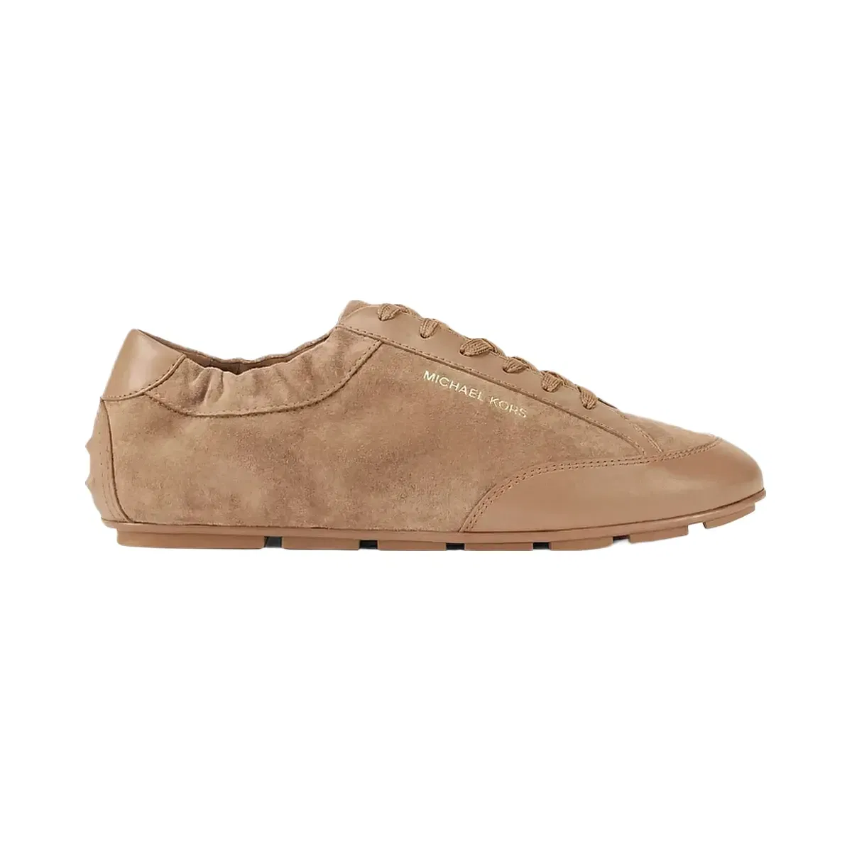 Michael Kors Susie Suede and Leather Trainer Camel