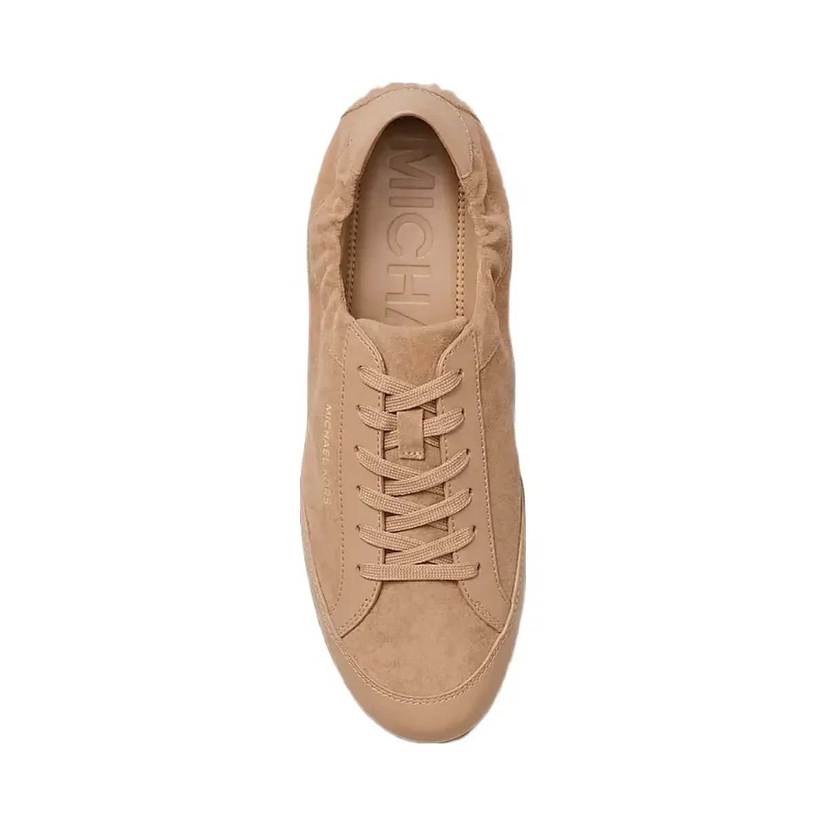 Michael Kors Susie Suede and Leather Trainer Camel