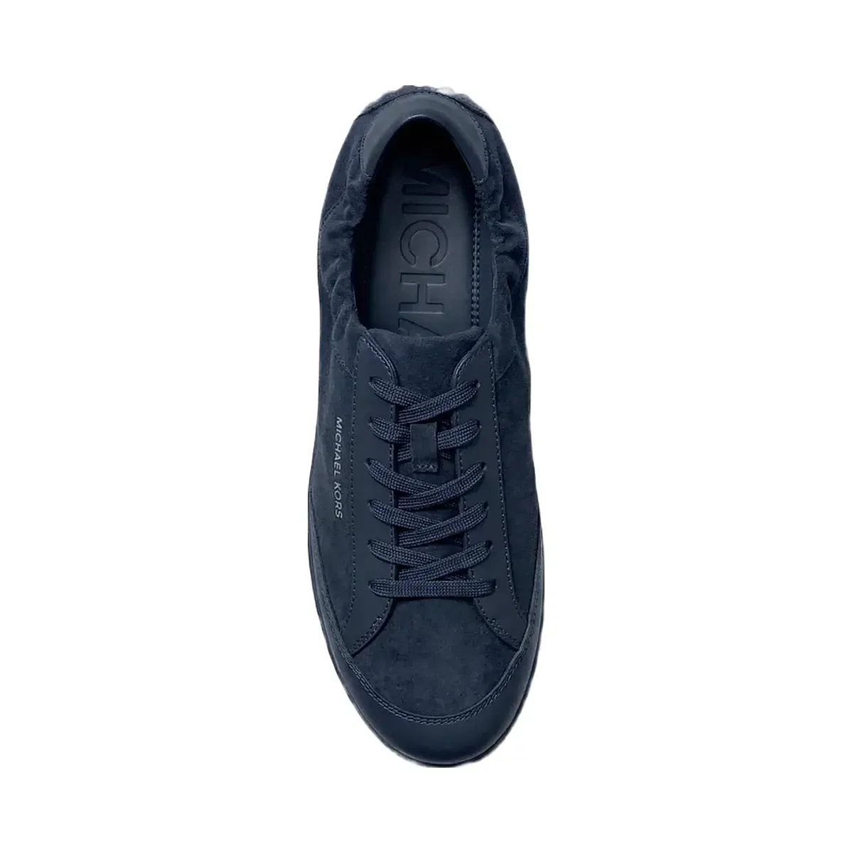 Michael Kors Susie Suede and Leather Trainer Navy