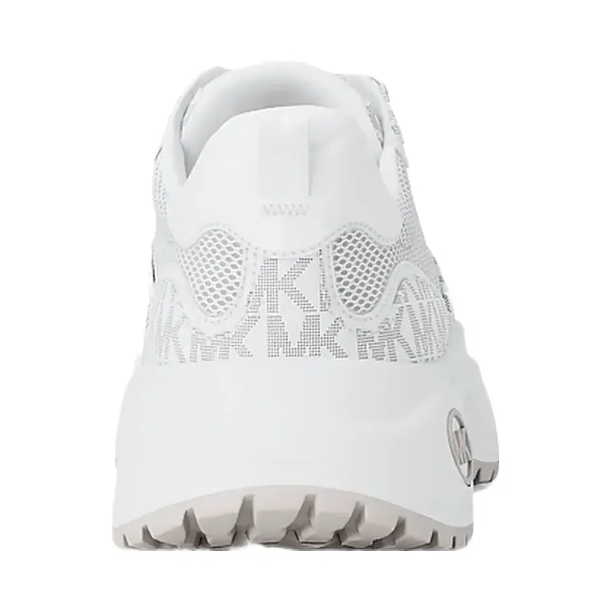Michael Kors Levie Mixed-Media Trainer Optic White