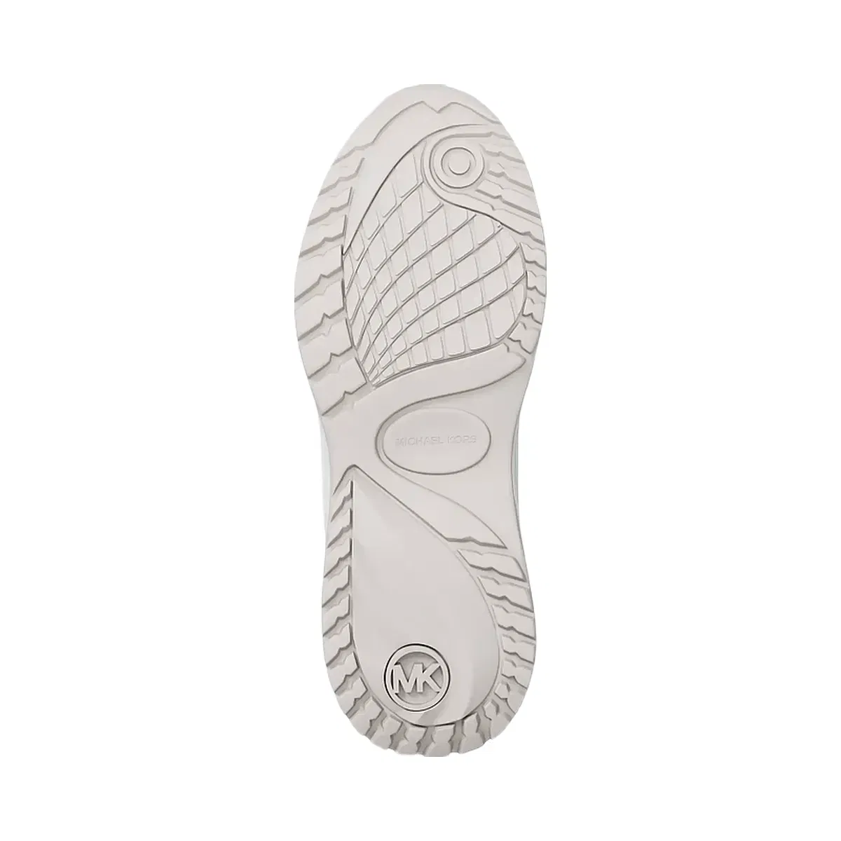 Michael Kors Levie Mixed-Media Trainer Optic White