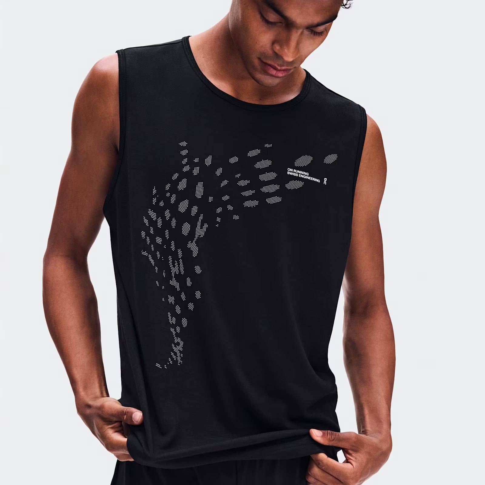 On On Run Tank Black
