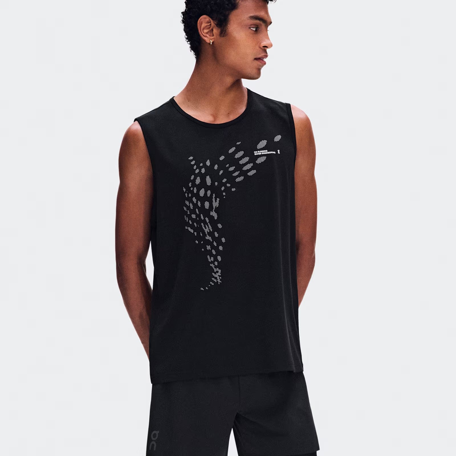 On On Run Tank Black