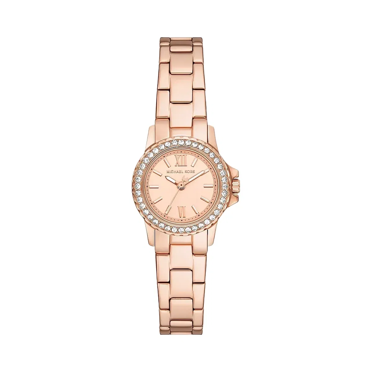 Michael Kors Petite Everest Pavé Rose Gold-Tone Watch and Bracelets Jewelry Gift Set Rose Gold