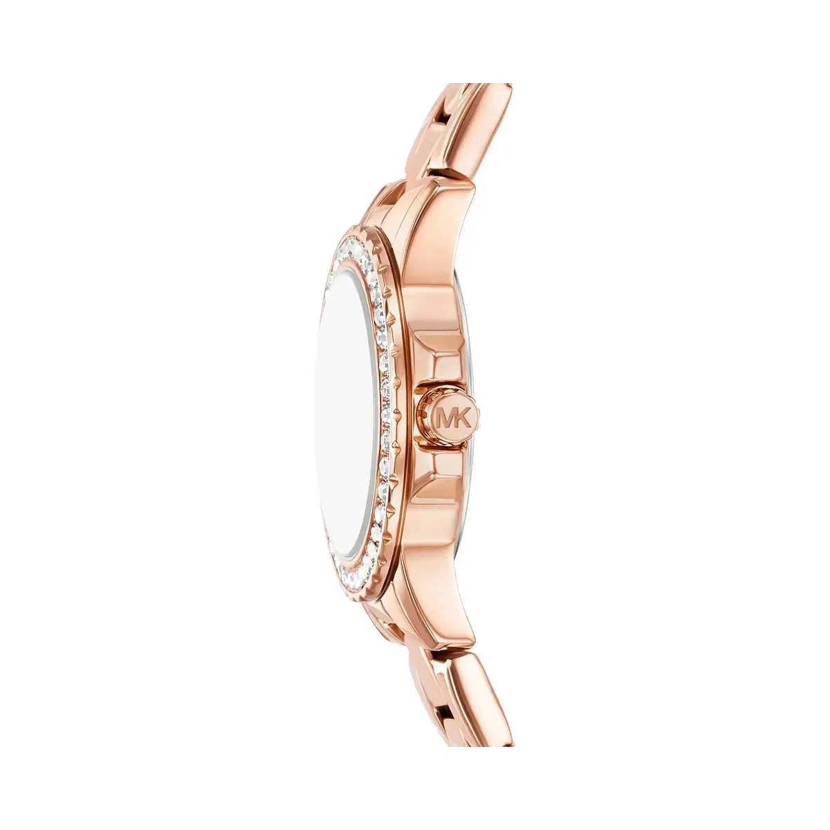 Michael Kors Petite Everest Pavé Rose Gold-Tone Watch and Bracelets Jewelry Gift Set Rose Gold