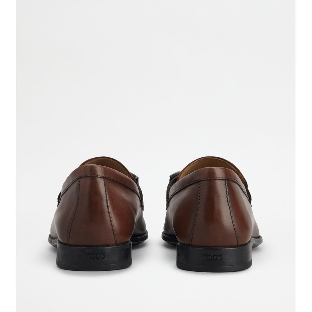 Tods Loafers In Leather Brown Mens