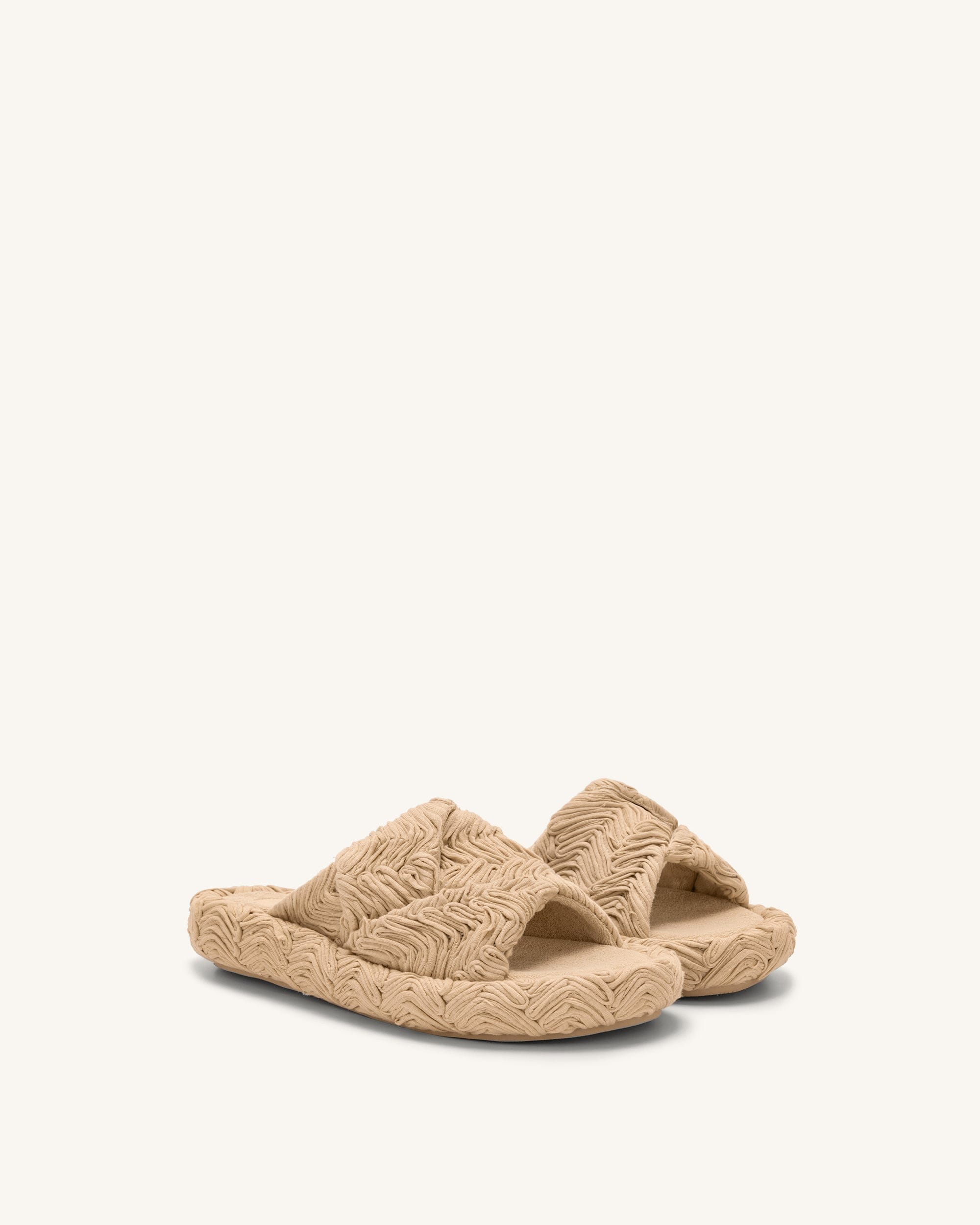 Jw Pei Lilah Woven Platform Sandal Beige