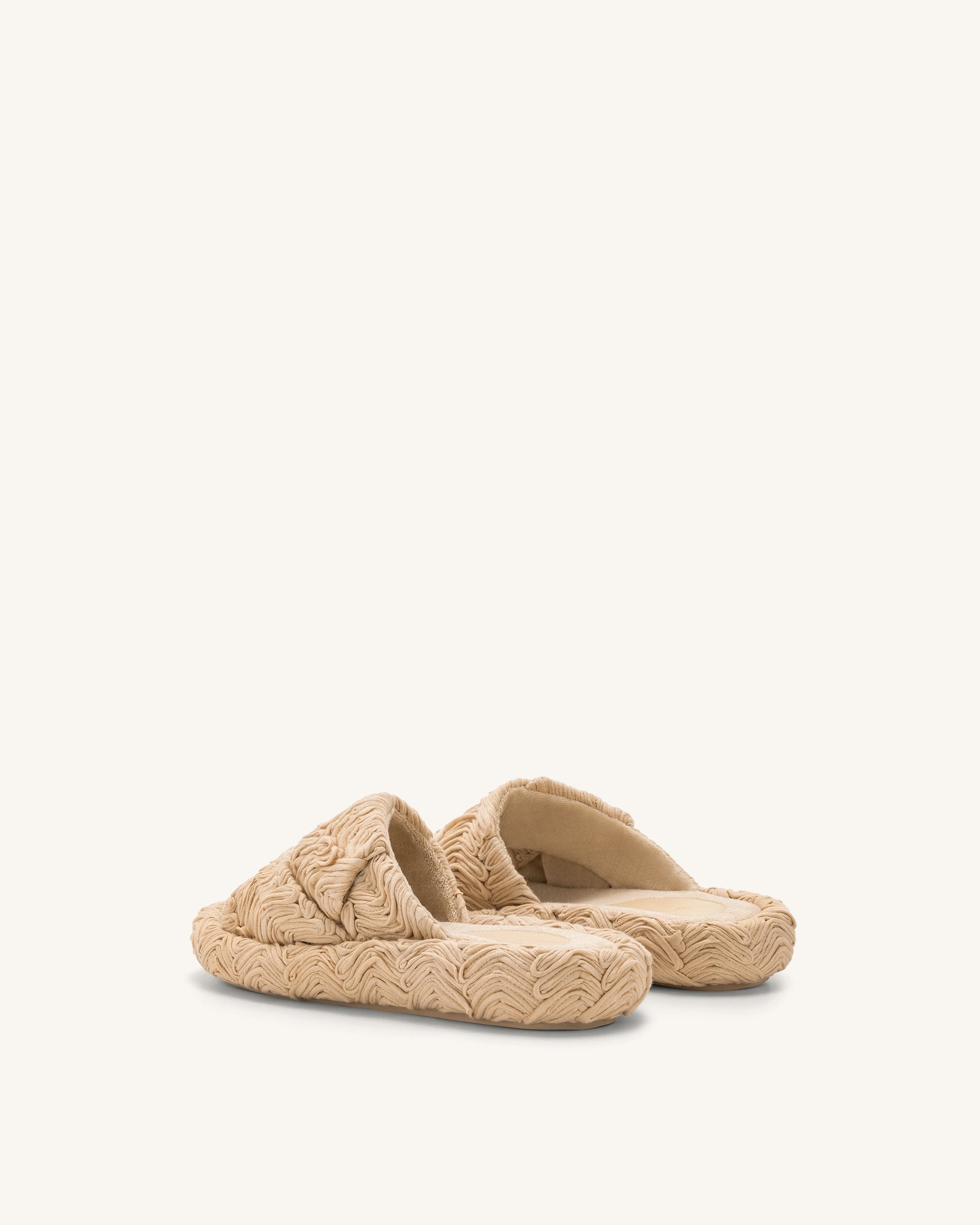 Jw Pei Lilah Woven Platform Sandal Beige