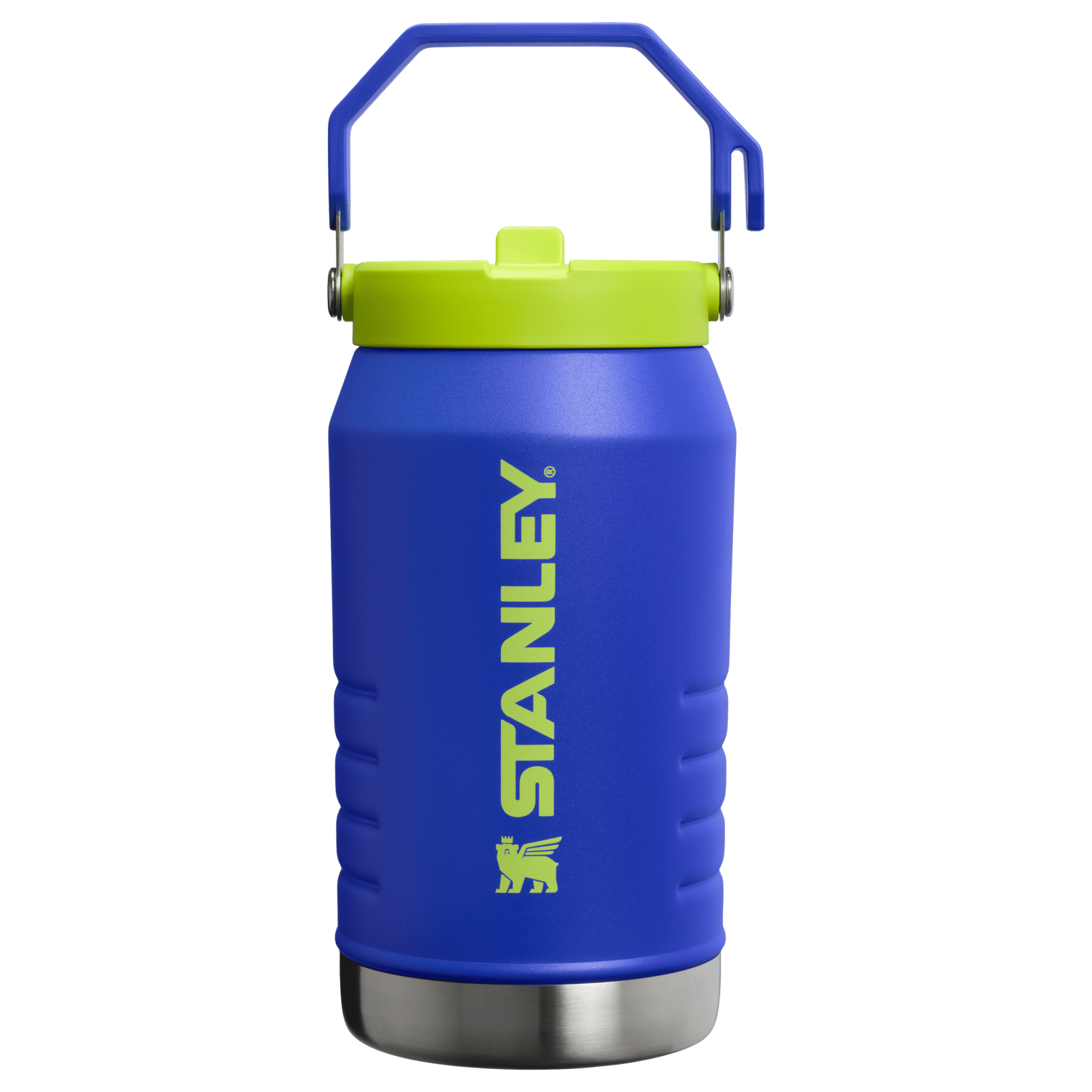 Stanley The IceFlow Flip Straw Jug | 64 OZ Cobalt Chartreuse