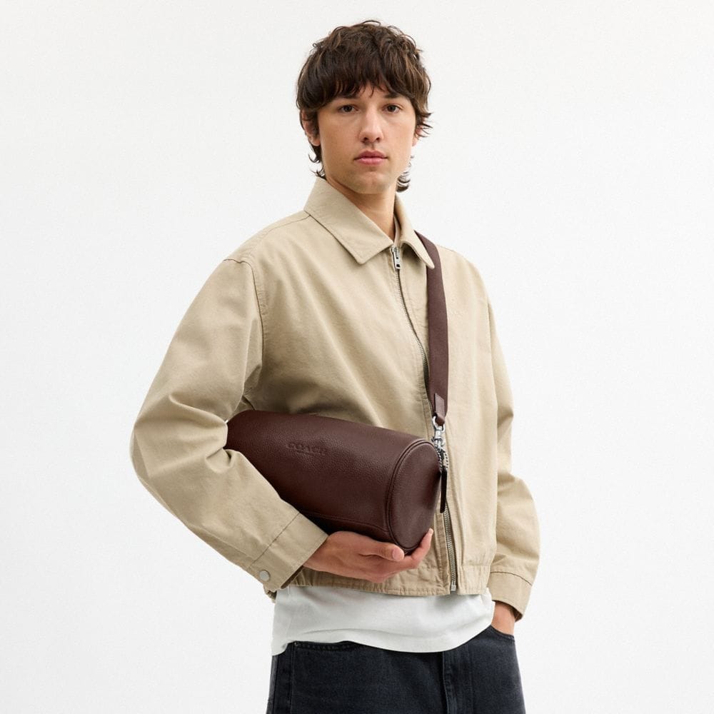 Coach Andre Barrel Bag 30 Silver Maple