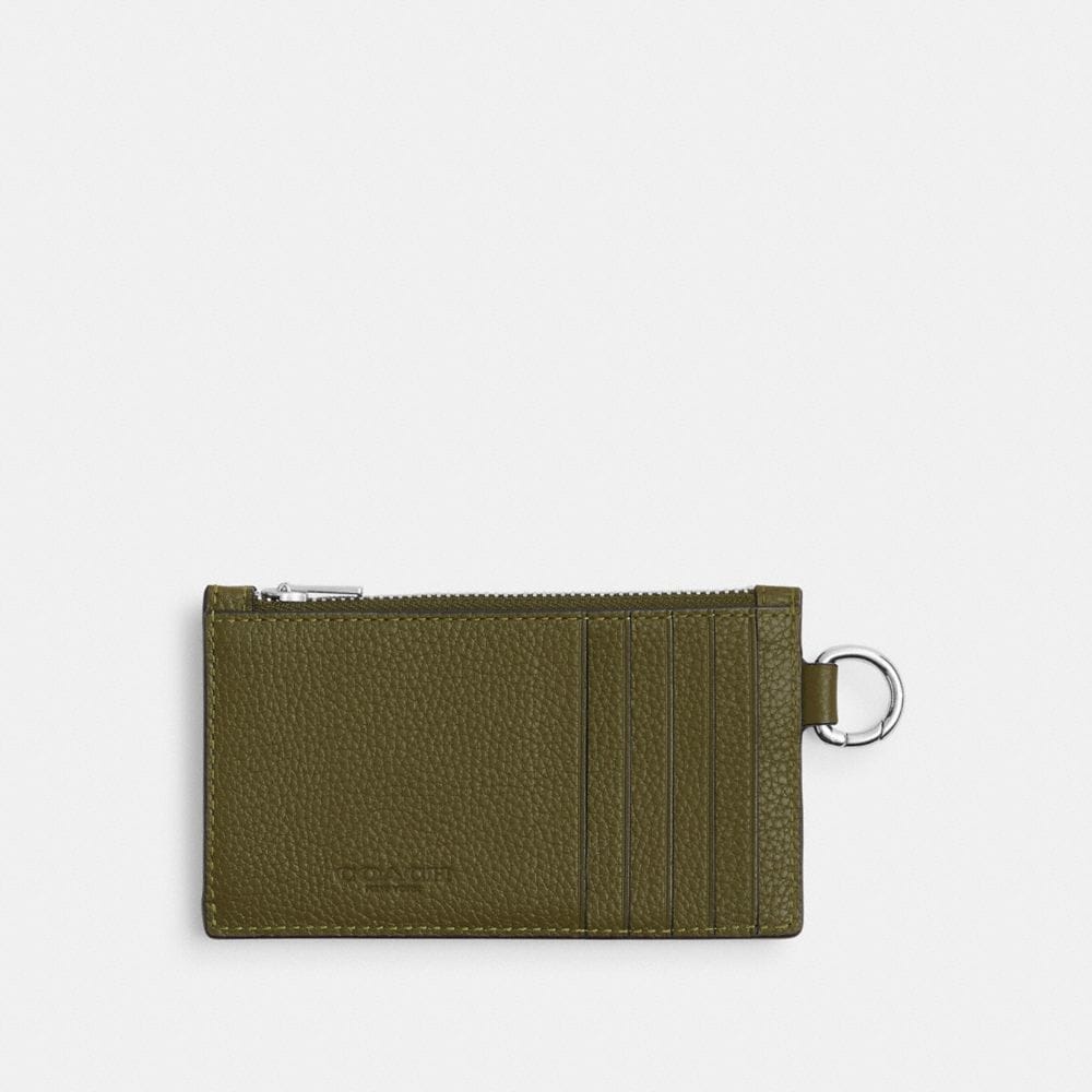 Coach Zip Card Case Olive