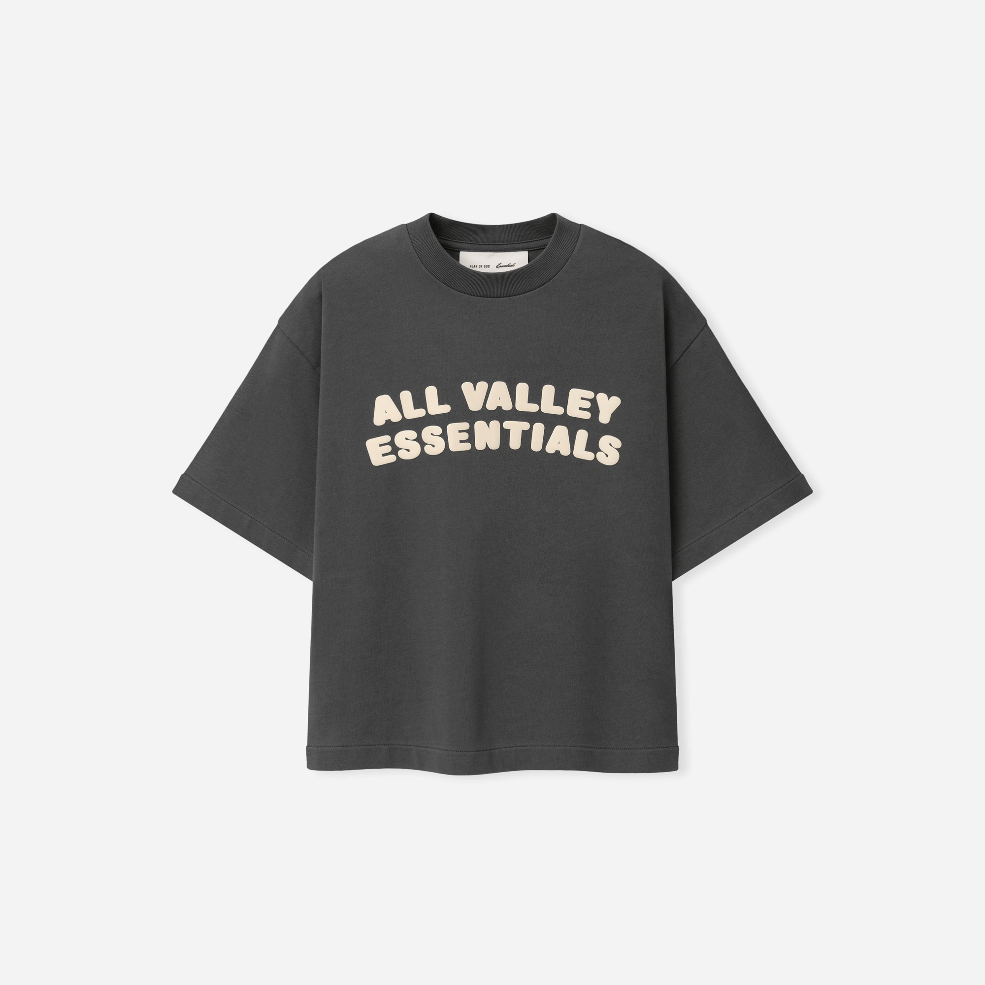 Fear Of God Essentials Kids Merch Tee Boxy Fit Iron Grey