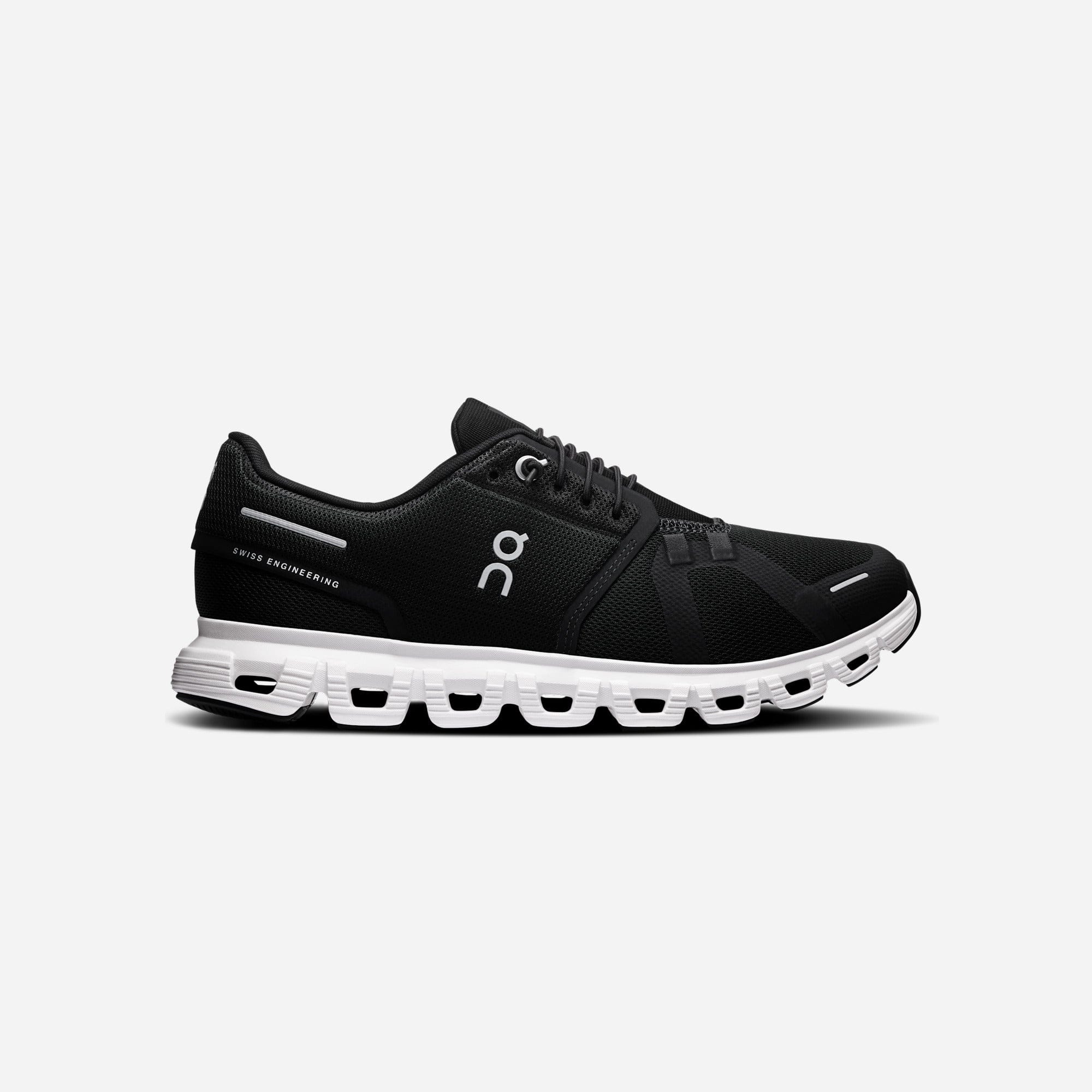 ON Running Cloud 6 Wide Black White WMNS
