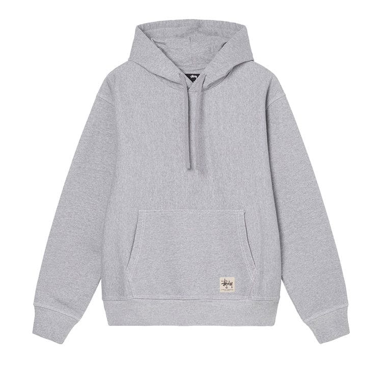Stussy Contrast Stitch Label Hood Grey Heather