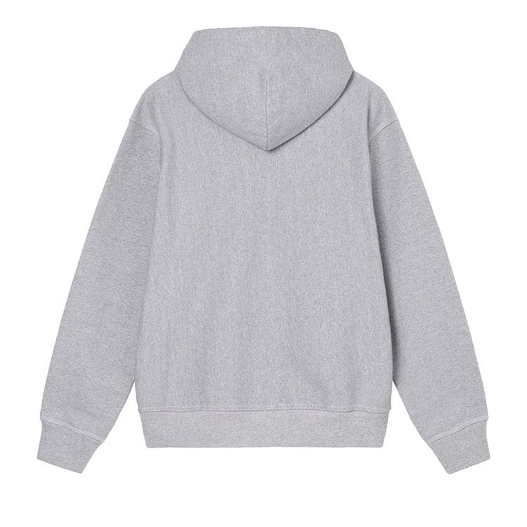 Stussy Contrast Stitch Label Hood Grey Heather