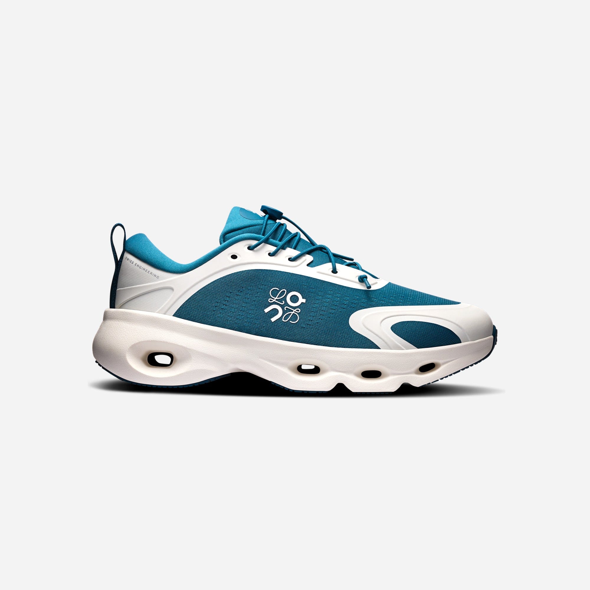 ON Running Cloudsolo Loewe Teal Eggshell WMNS