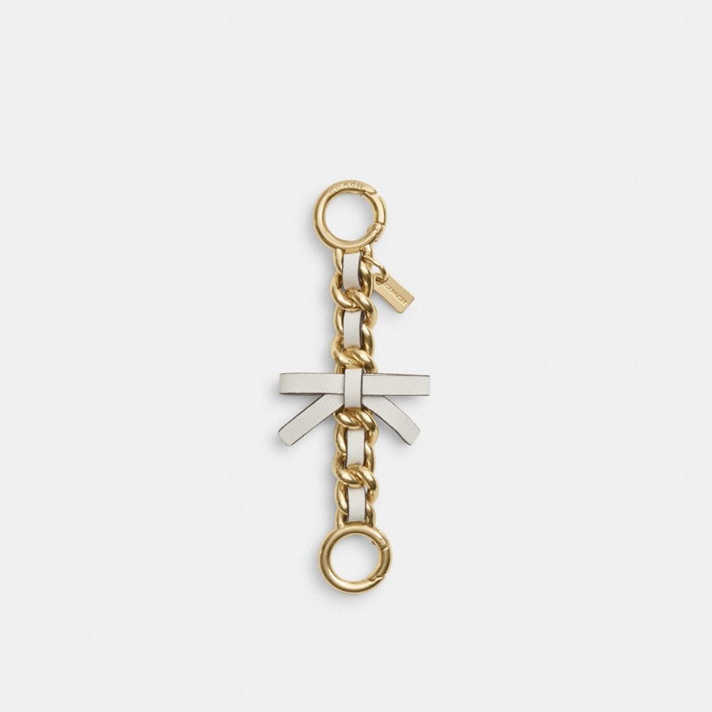 Coach Bow Strap Extender Gold Chalk