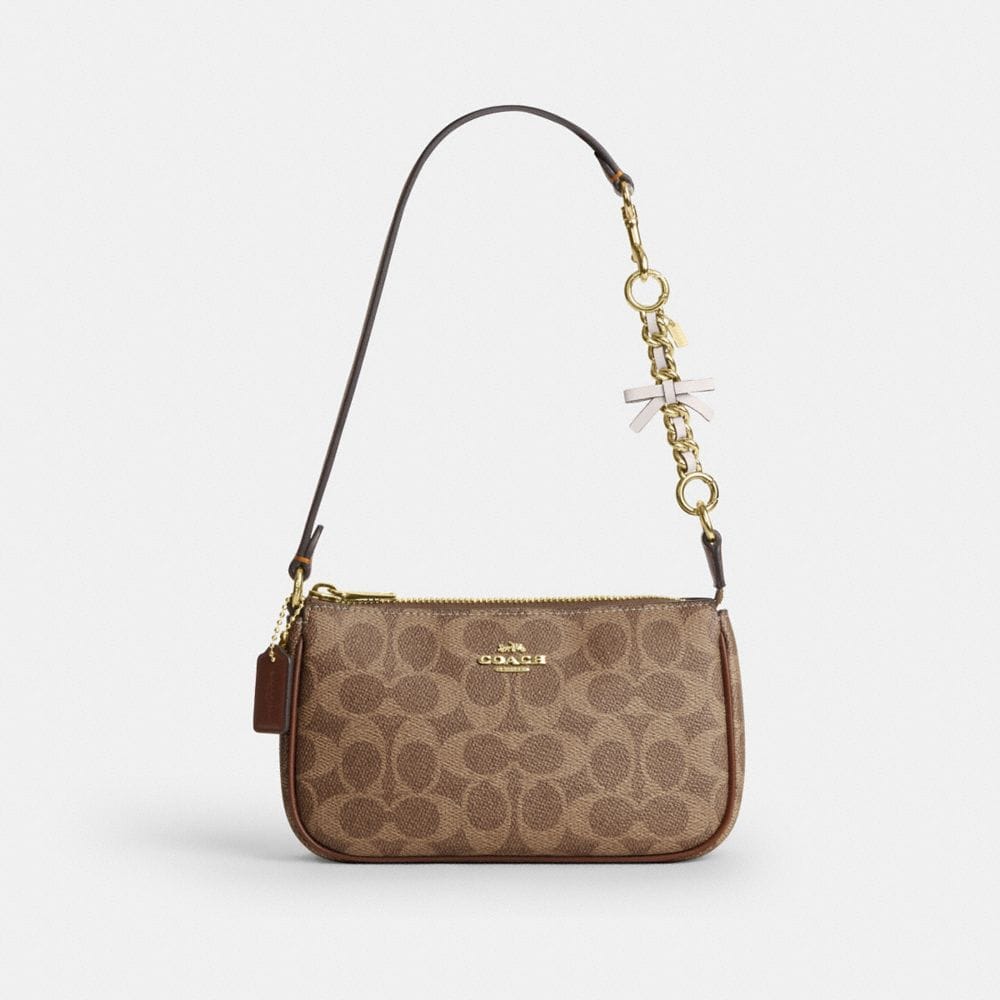Coach Bow Strap Extender Gold Chalk