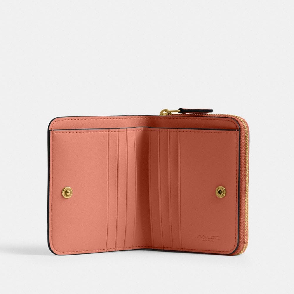 Coach Essential Billfold Wallet Brass Dark Peach