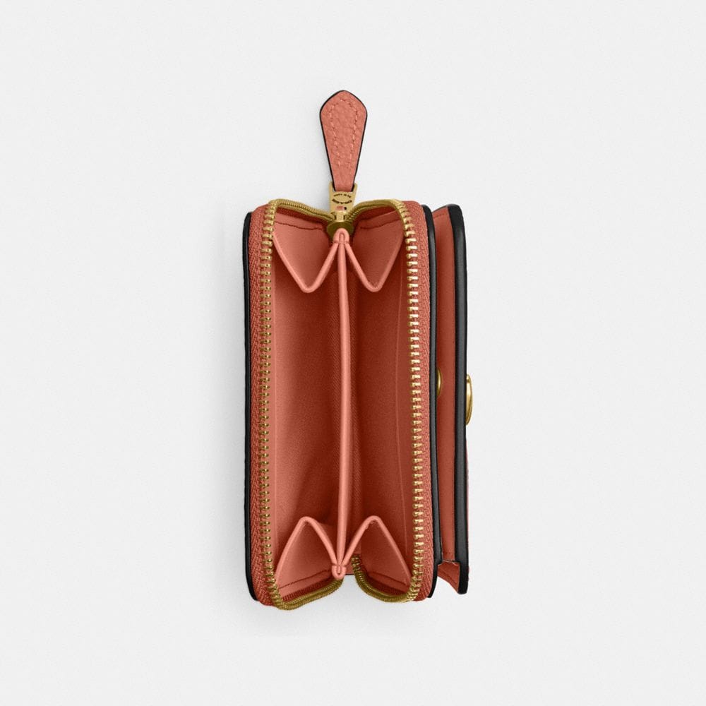 Coach Essential Billfold Wallet Brass Dark Peach