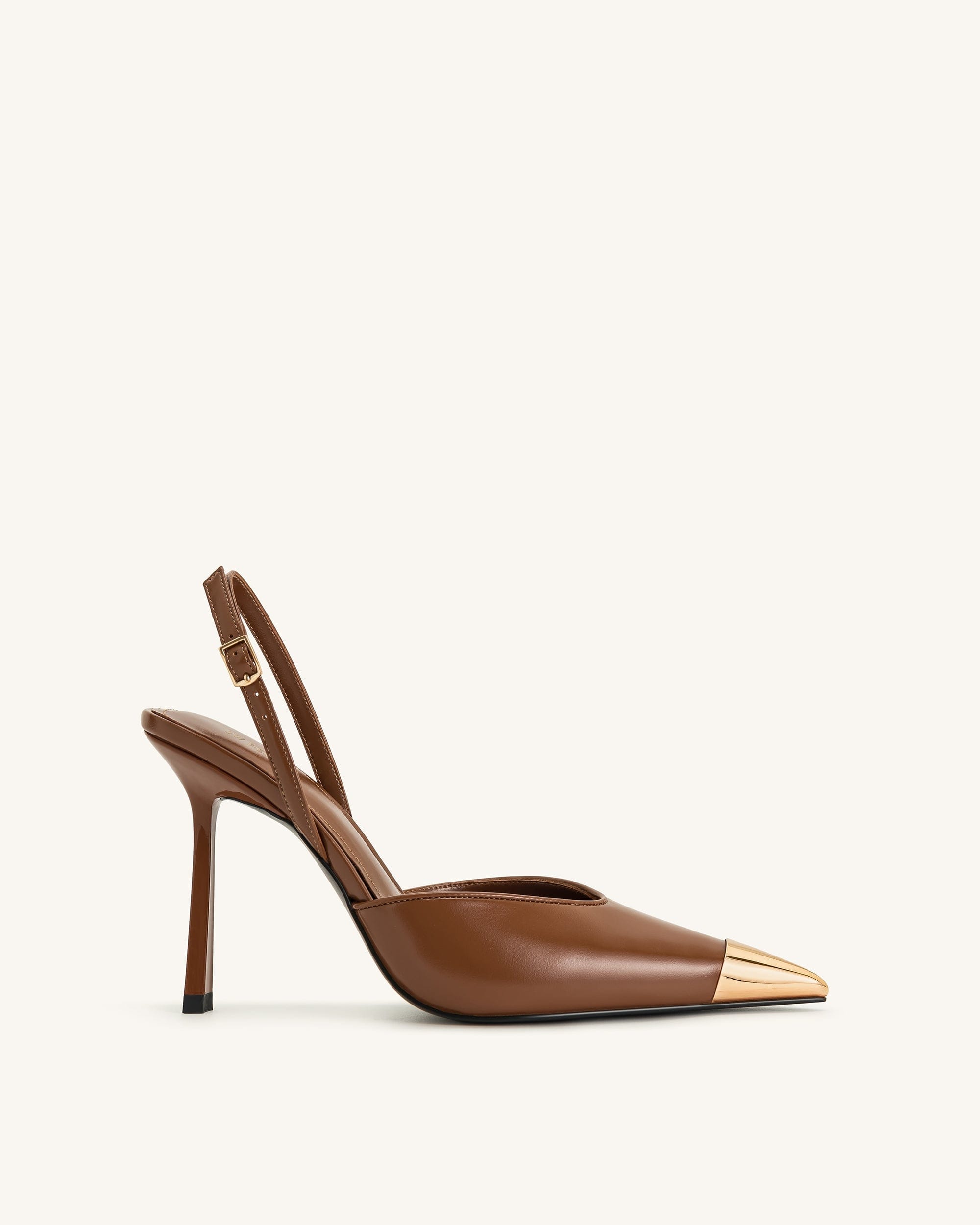 Jw Pei Savannah Gold Tipped Slingback Pumps Brown
