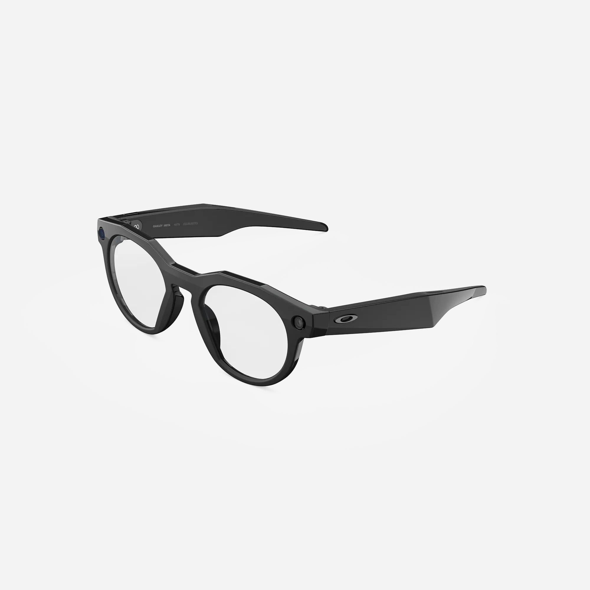 Oakley Meta HSTN Clear Lens Black Frame AI Glasses