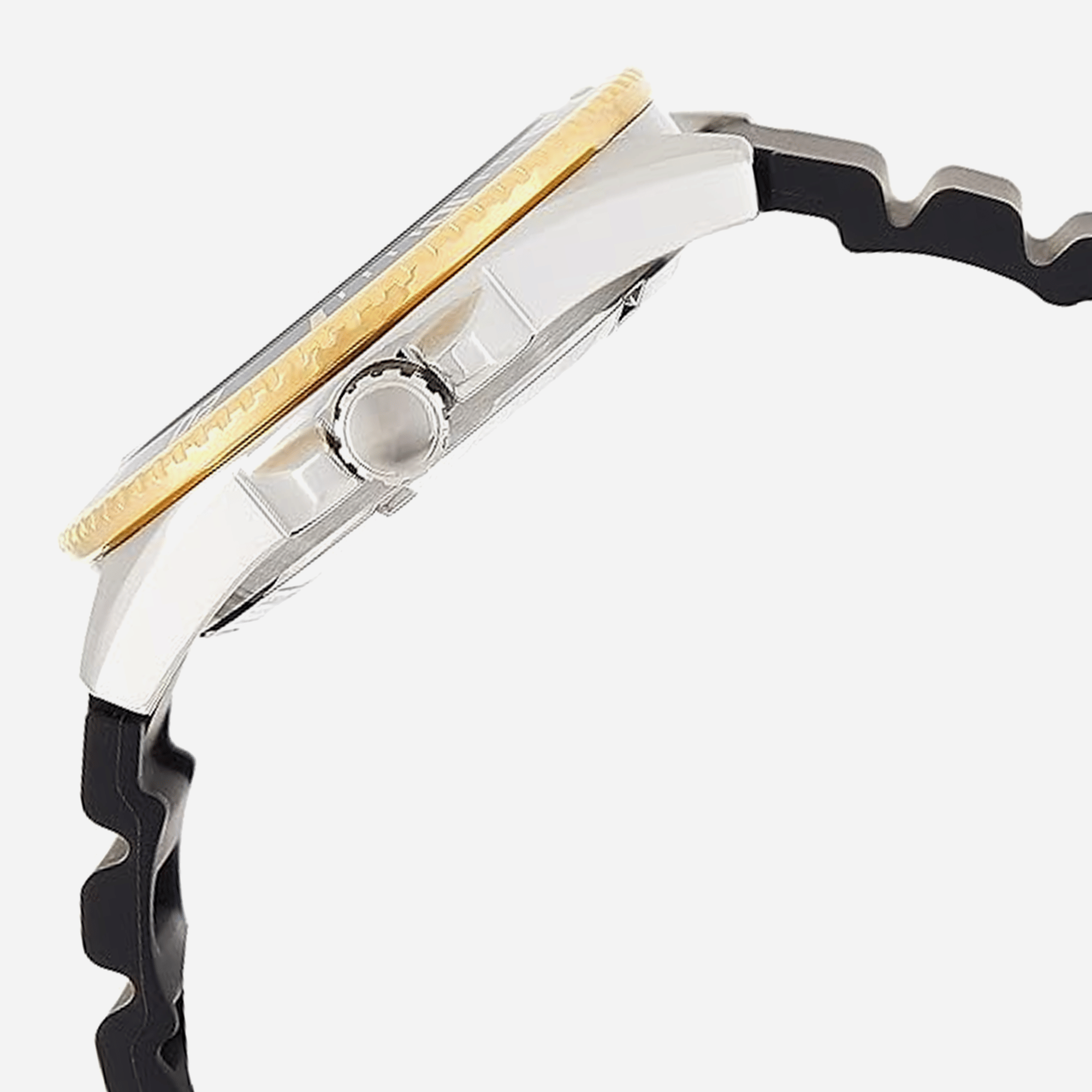 Casio MDV-106G-1AVCF Series Black Dial Black-Gold Case Resin Band Analog Watch