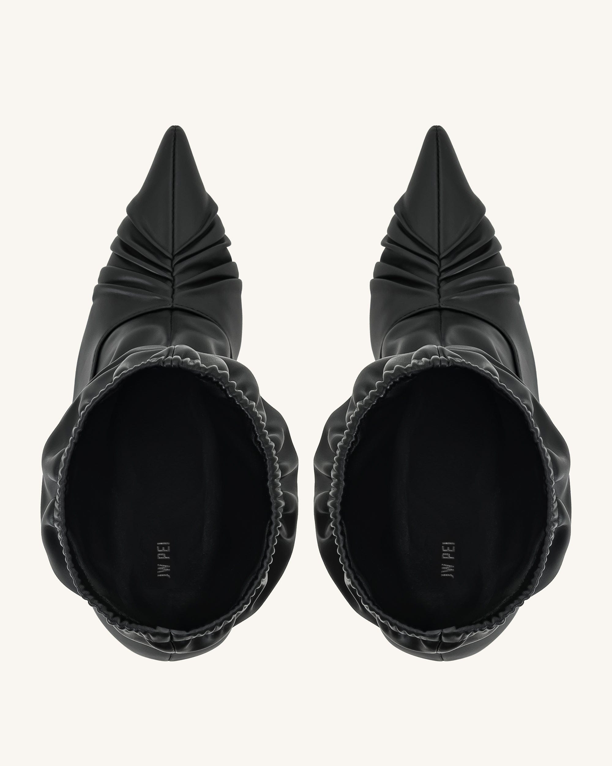 Jw Pei Joanne Paneled Detailing Leather Ankle Boots Black