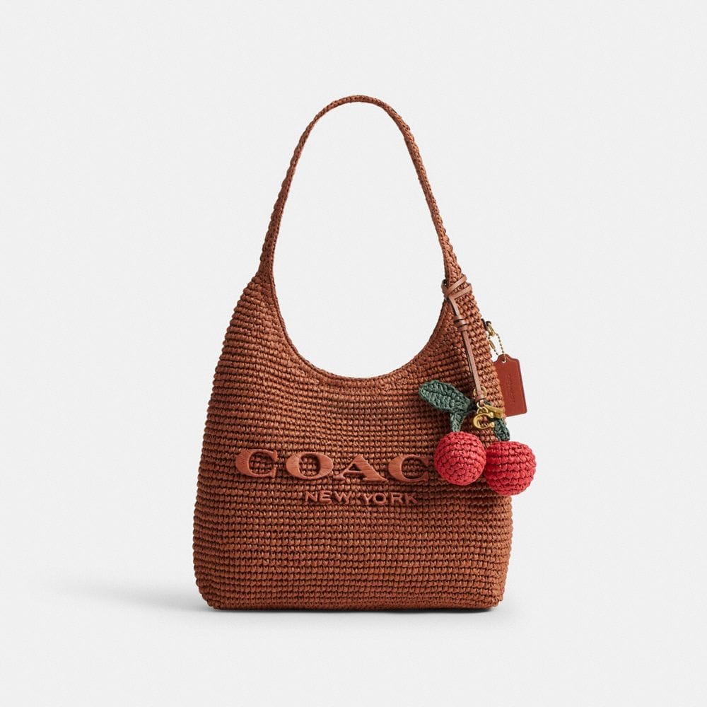 Coach Cherries Bag Charm Brass Multi