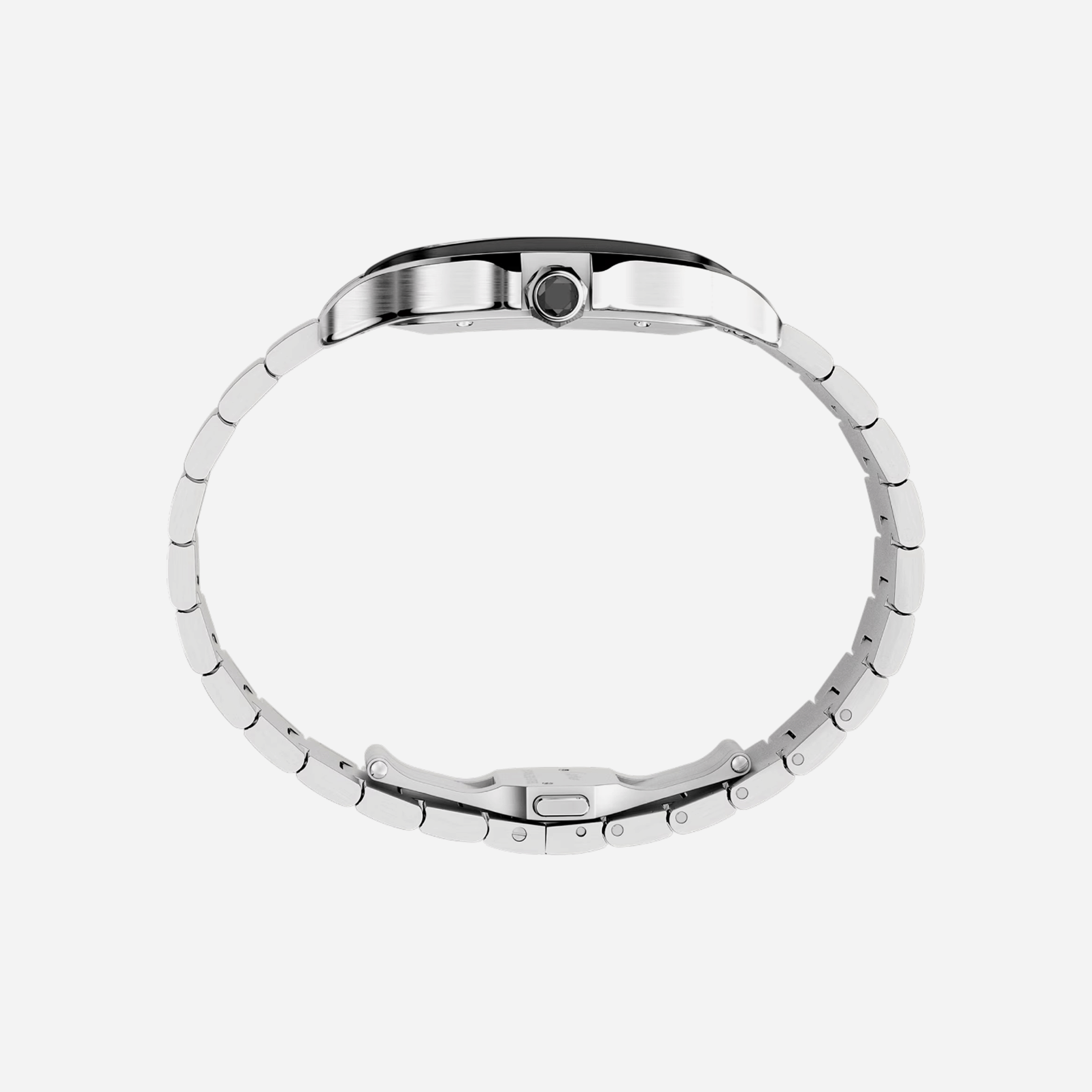 Cartier Santos De Cartier Gray Dial Steel Strap Watch - WSSA0037