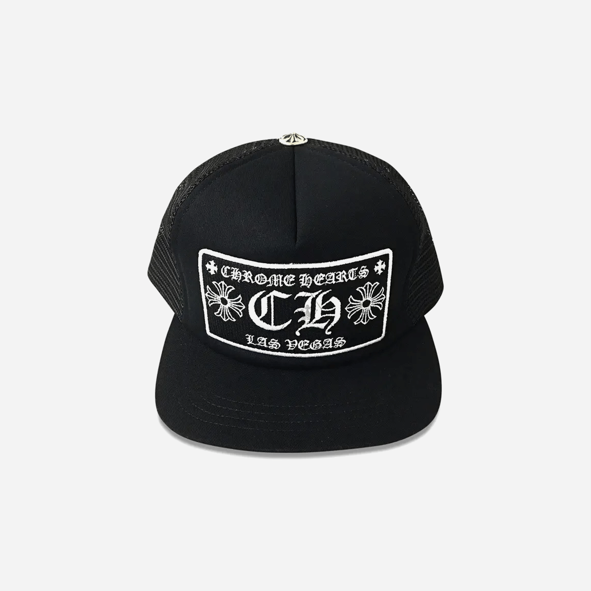 Chrome Hearts CH Las Vegas Trucker Hat Black Black