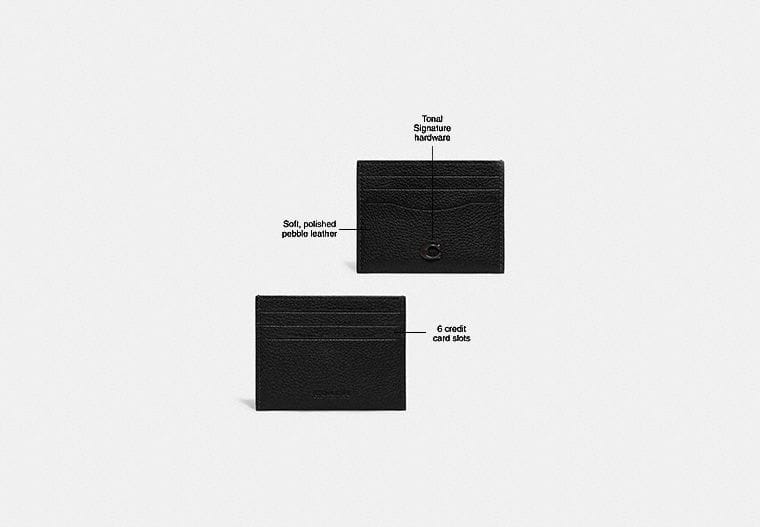Coach Card Case Black