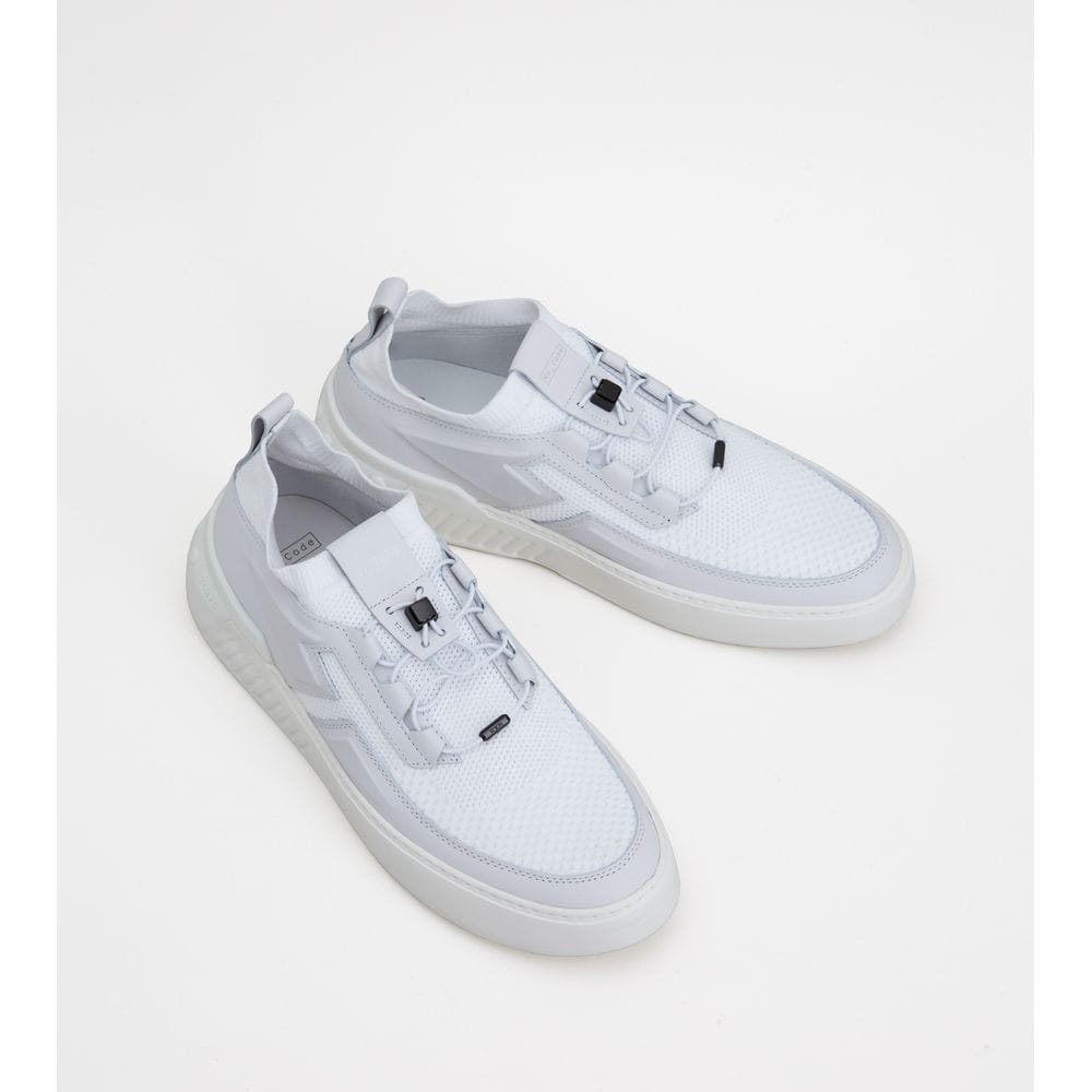 Tods No_Code X In Leather And Technical Fabric White Mens