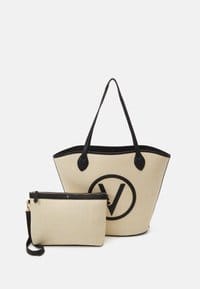 Valentino Covent Set Tote Bag Naturale/Nero