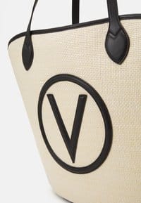 Valentino Covent Set Tote Bag Naturale/Nero