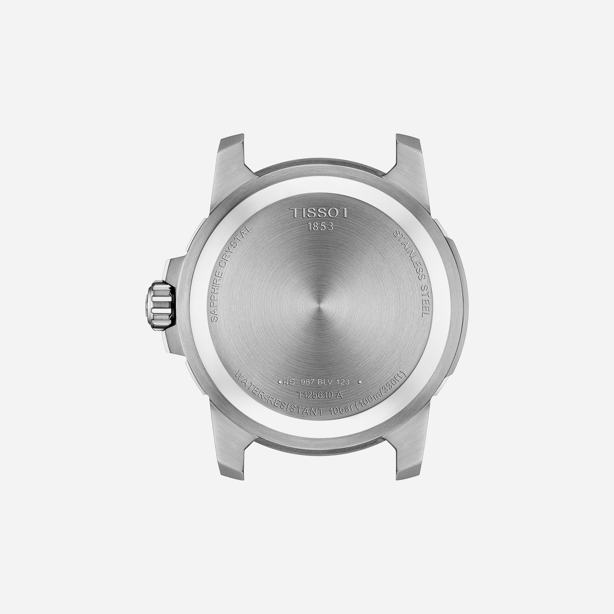 Tissot Supersport Gent Black Dial Silver Stainless Steel Strap Watch