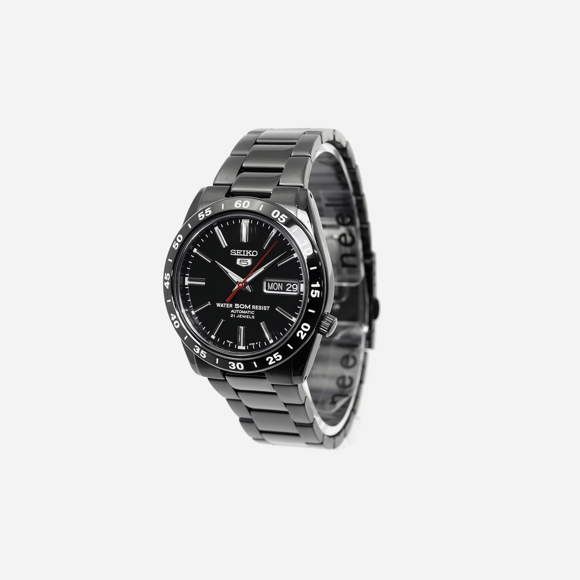 Seiko 5 Automatic Black Dial Stainless Steel Watch SNKE03K1