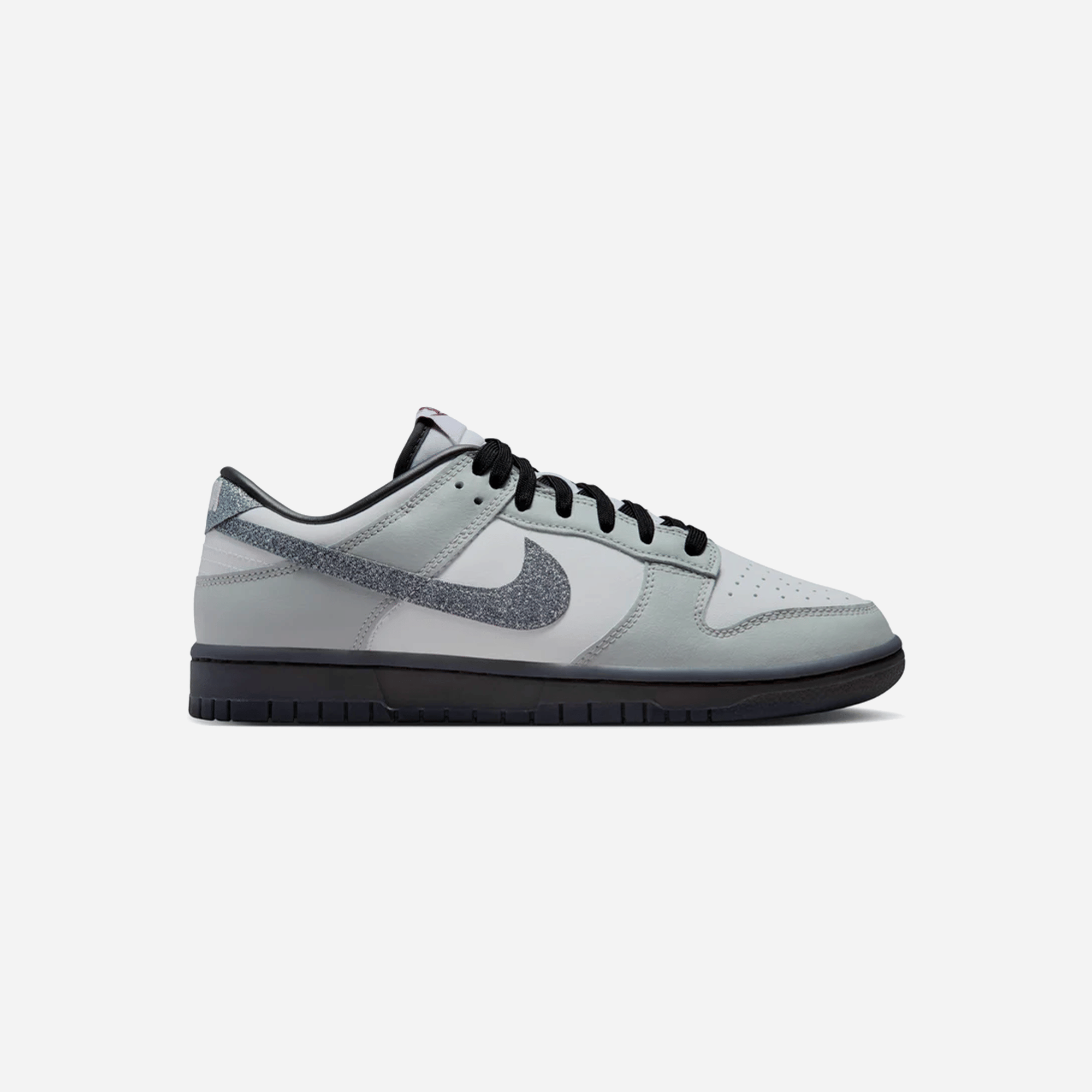 Nike Dunk Low LX Glitter Swoosh White Light Smoke Grey WMNS