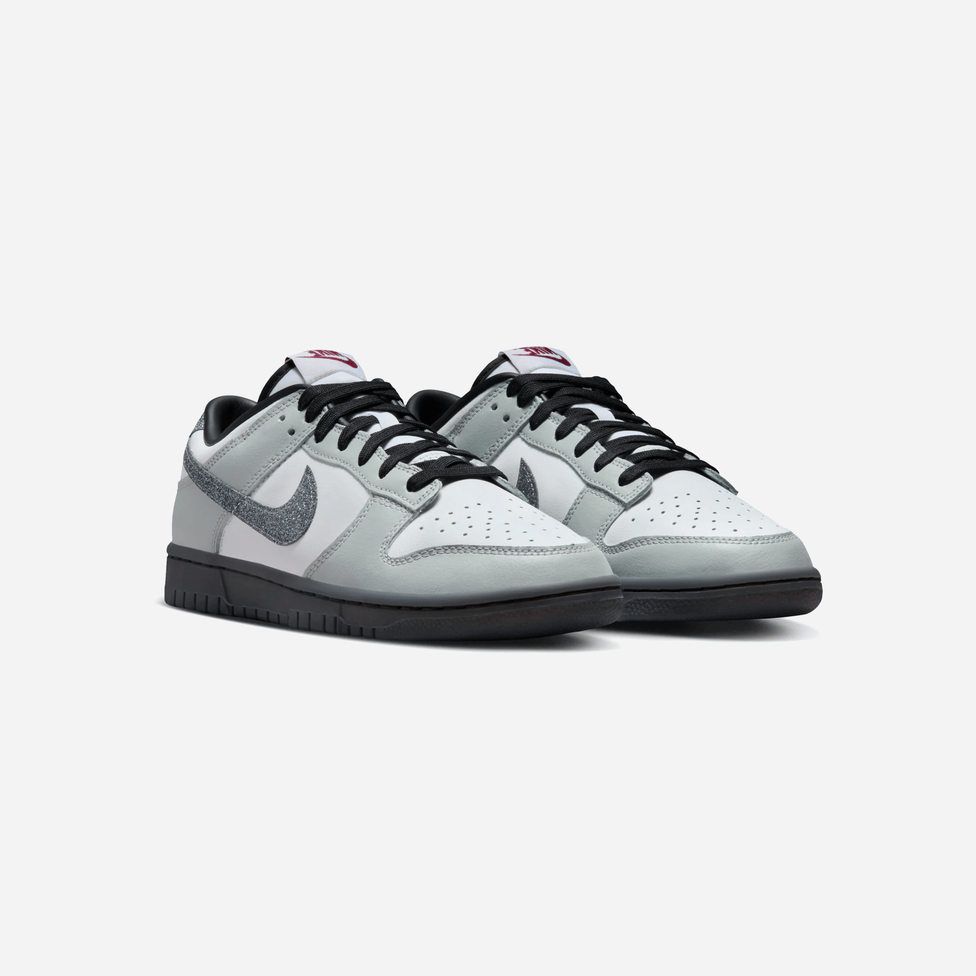 Nike Dunk Low LX Glitter Swoosh White Light Smoke Grey WMNS