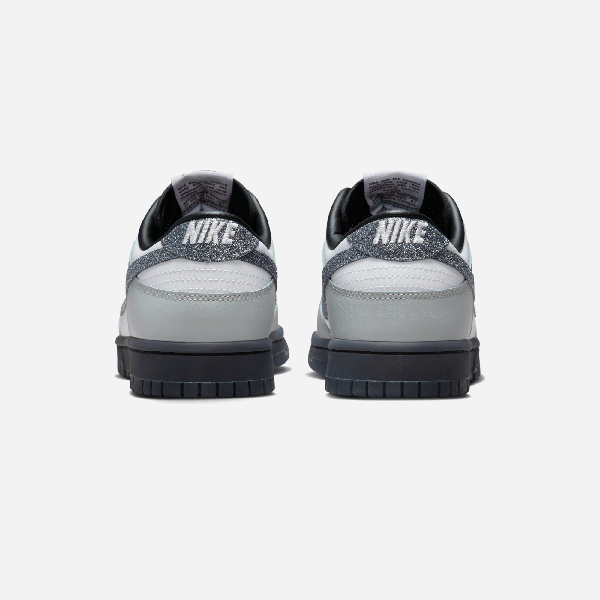 Nike Dunk Low LX Glitter Swoosh White Light Smoke Grey WMNS